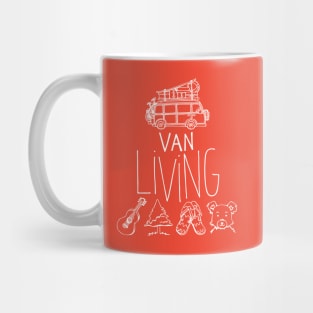 Van Living (white lines) Mug